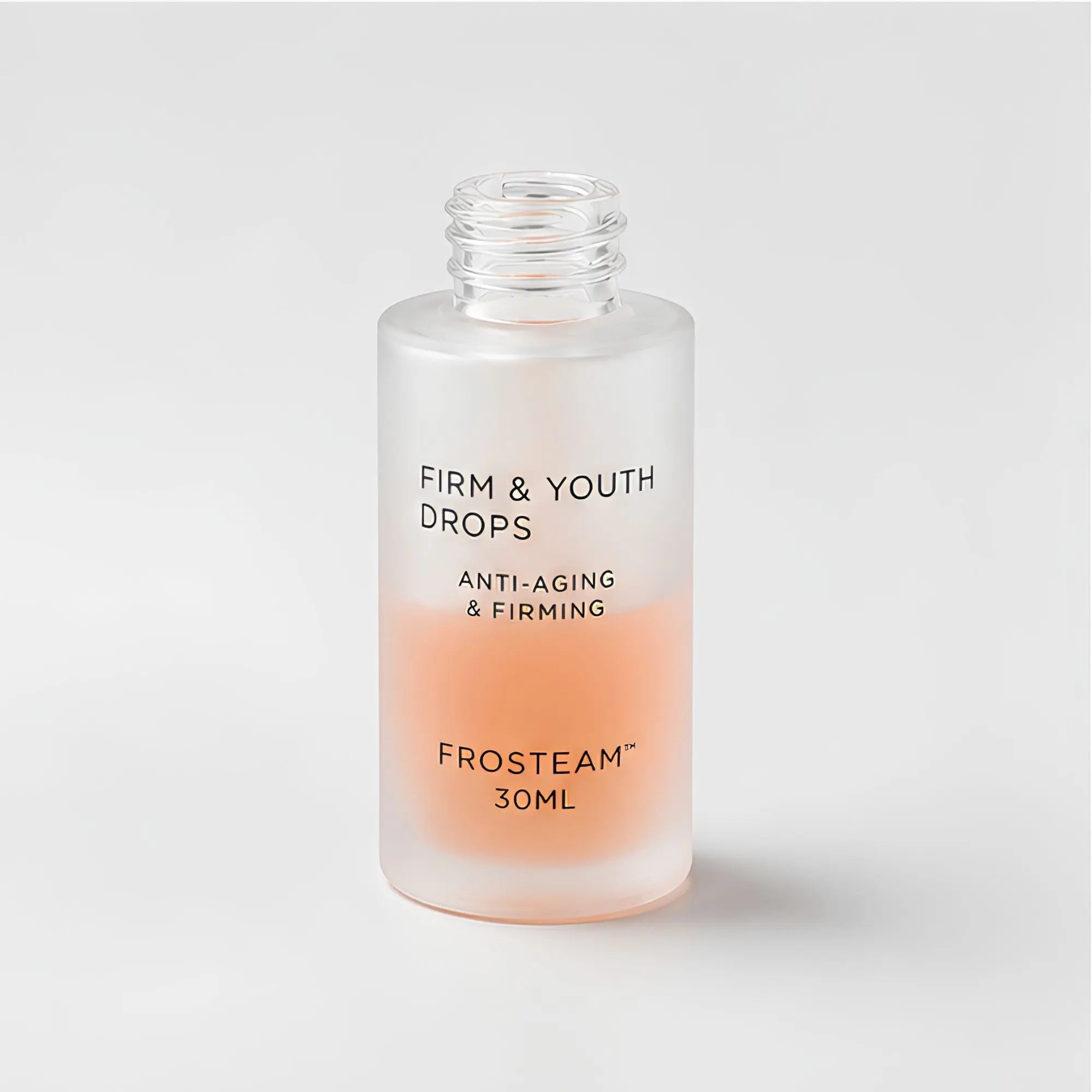 Frosteam Aqua Drops Cold Therapy Serum bottle studio product photo