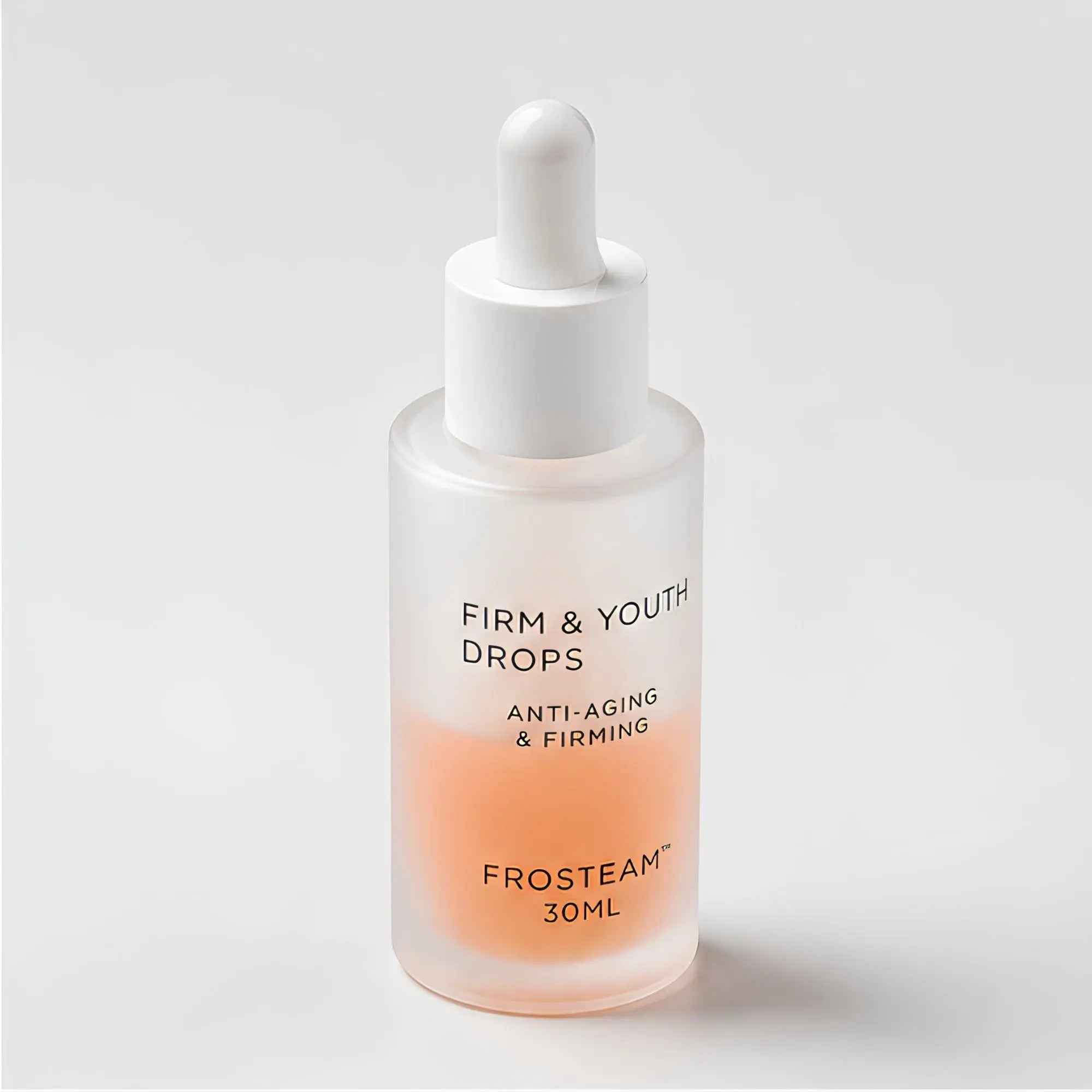 Frosteam Aqua Drops Cold Therapy Serum bottle at an angle