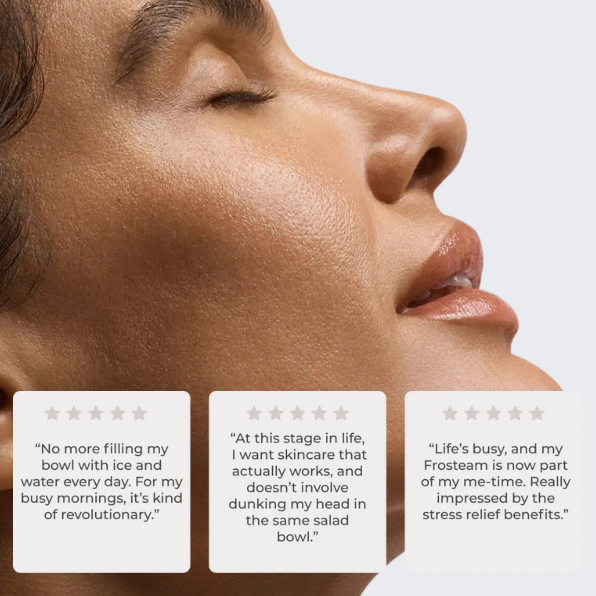 Frosteam 3-in-1 Anti-Aging Facial Steamer – Cold Therapy & Aromatherapy Frosteam