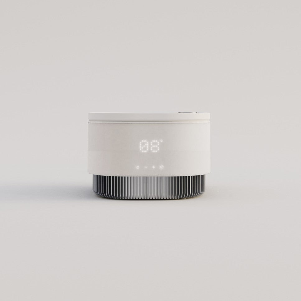 Frosteam 3-in-1 device open with nano-ionic steam coming out