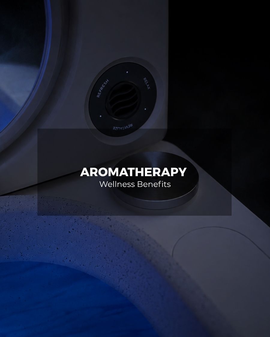 Frosteam aromatherapy feature for relaxation, stress relief and an enhanced facial wellness ritual