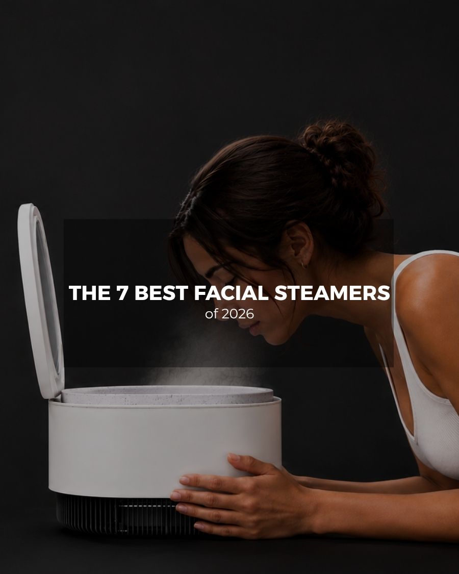 Woman using the Frosteam facial steamer – one of the best facial steamers of 2026