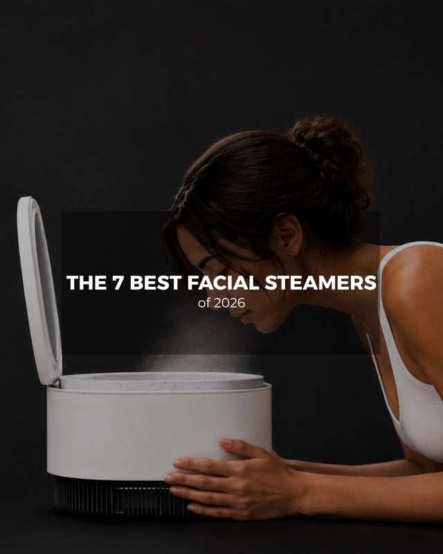 Woman using the Frosteam facial steamer – one of the best facial steamers of 2026
