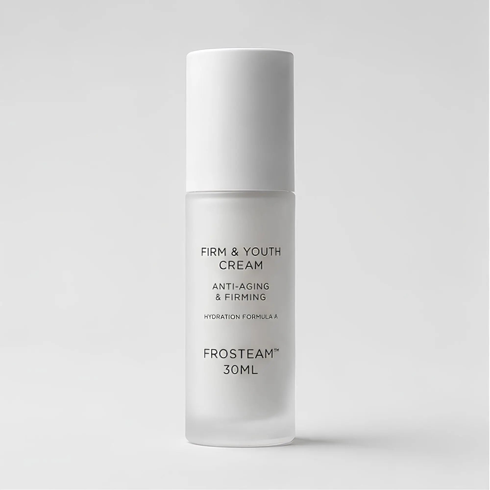 Frosteam Firm and Youth Cream front view, anti-aging and firming formula, 30ml