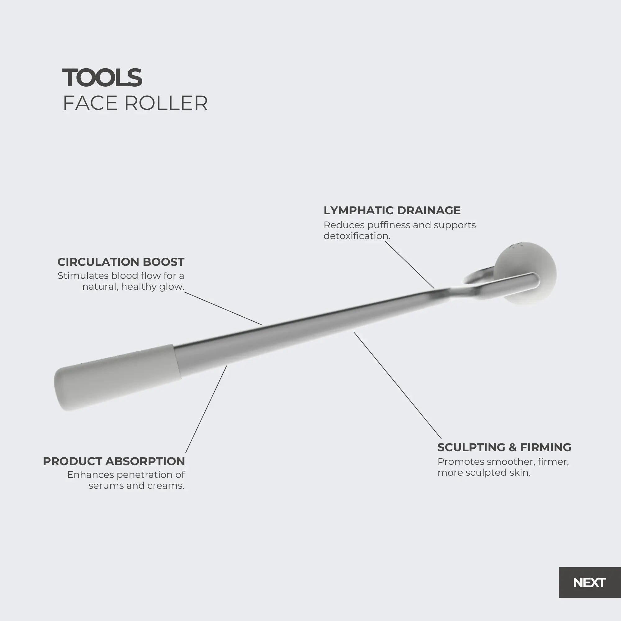Face Roller – Circulation & Sculpting Tool for Glowing Skin - The Frosteam