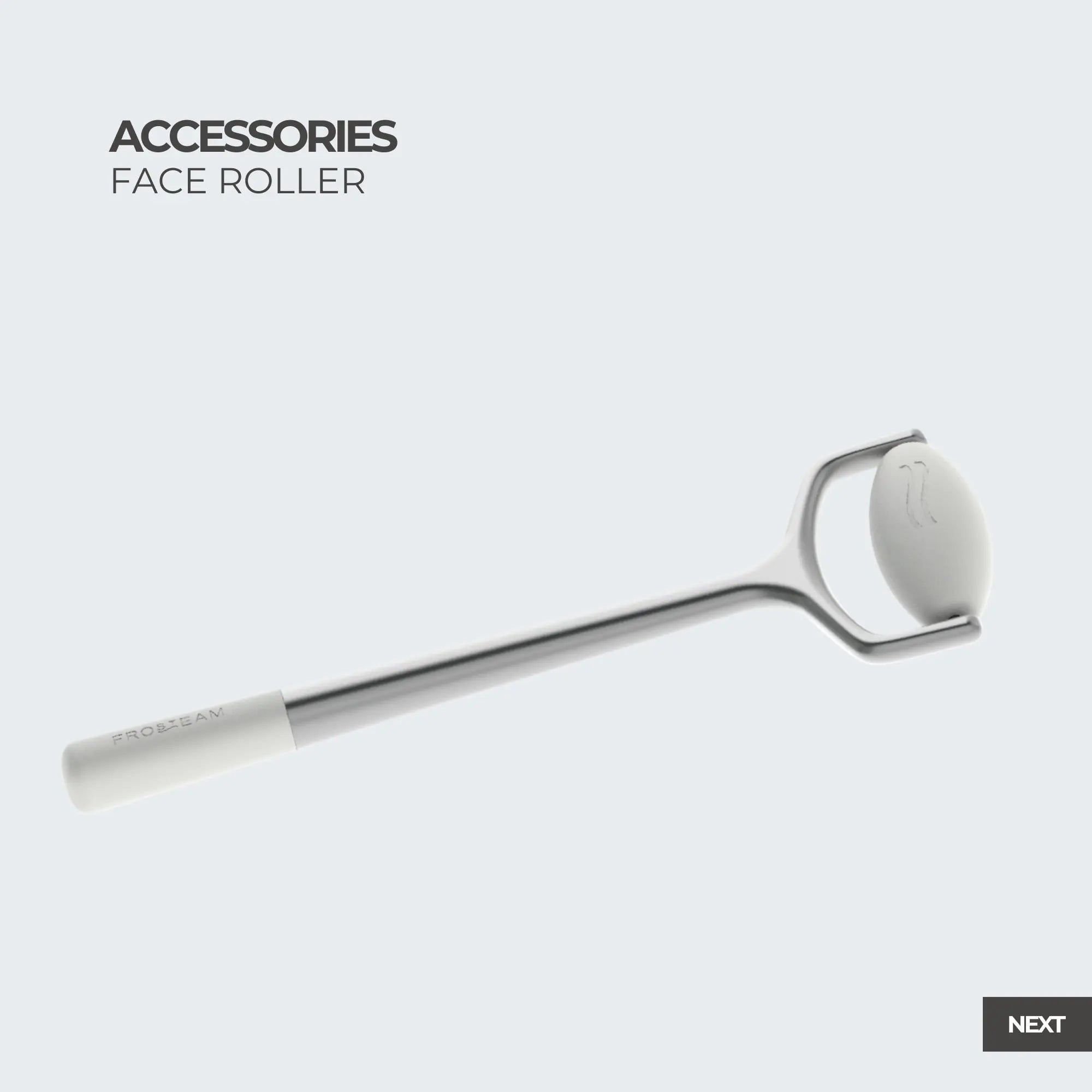 “Frosteam face roller accessory designed to support cold therapy skincare rituals, helping promote firm-looking and refreshed skin.