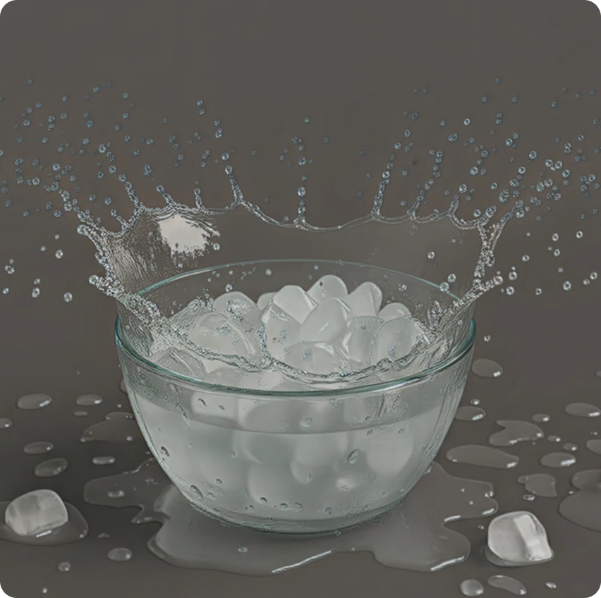 Ice Bowl (cold water + ice)
