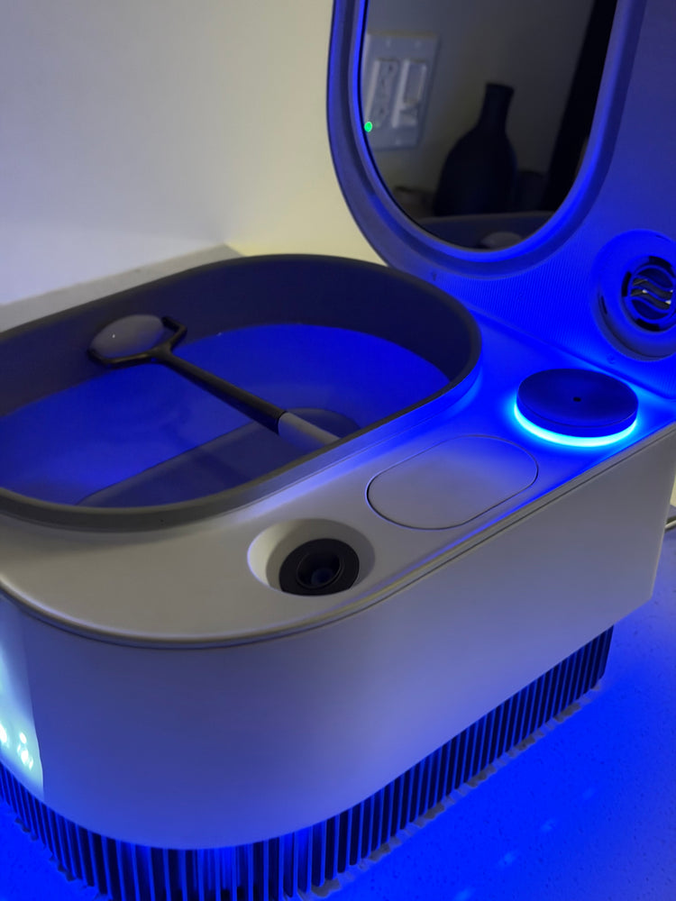 Frosteam Harmony facial spa in use at home — customer photo