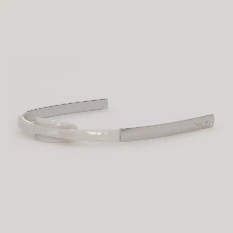 Frosteam adjustable headband front view – designed for comfort during facial steam and cold therapy.