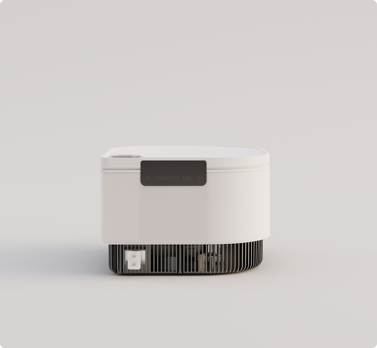 Compact view of the Frosteam device emphasizing modern form factor.