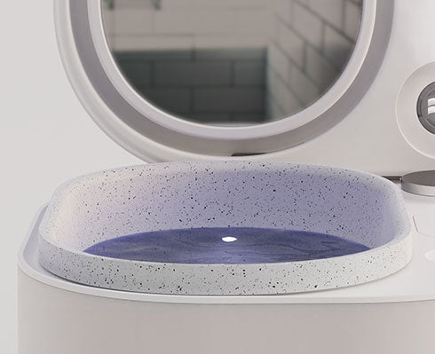 Frosteam facial cold plunge bowl designed to cool skin, tighten pores, and reduce facial inflammation