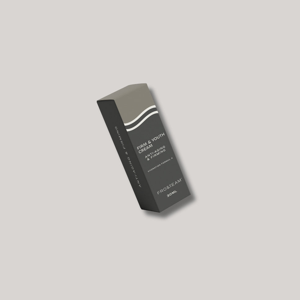 Frosteam Firm & Youth Cream packaging box – Anti-Aging & Firming hydration skincare
