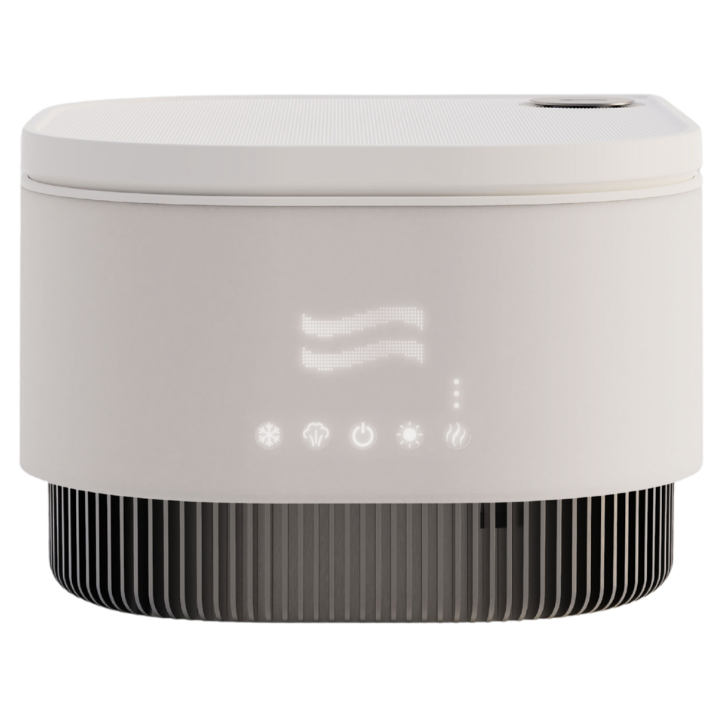 Frosteam Harmony 3-in-1 facial spa device, closed front view on white background