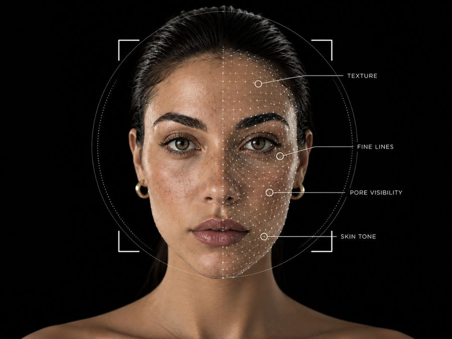 The AI reads your skin